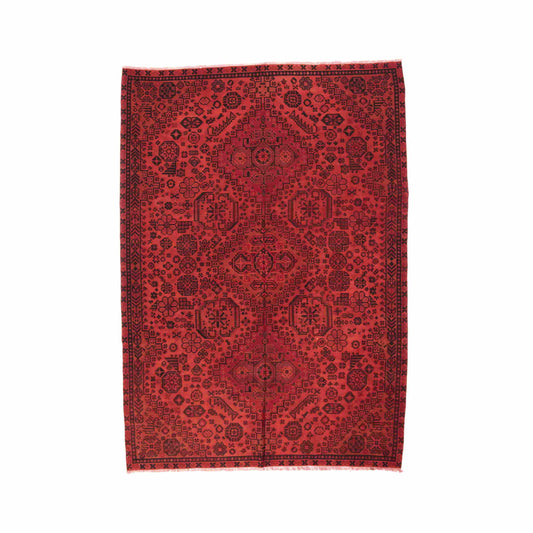 Handmade Gocmen Kilim Wool On Wool Authentic Unique 200 X 282 Cm - 6' 7'' X 9' 4'' Red C014