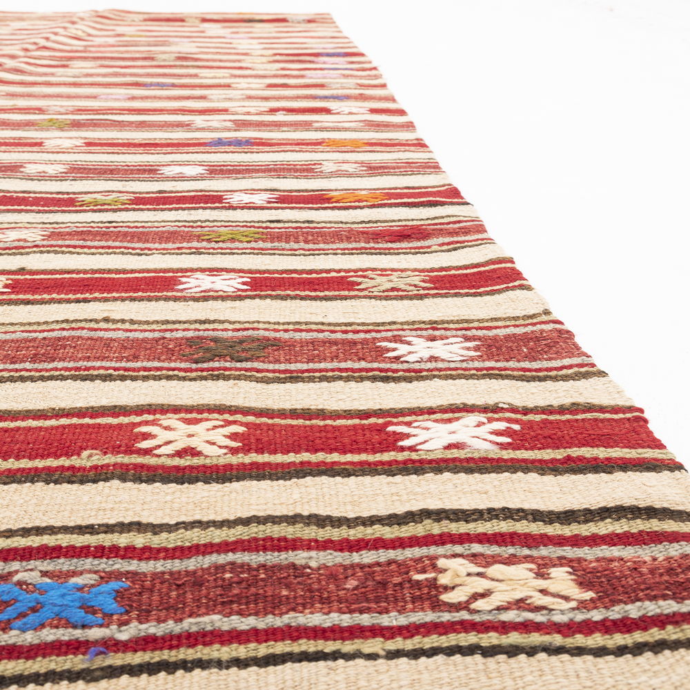 Oriental Kilim Anatolian Handmade Wool On Wool 170 X 305 Cm - 5' 7'' X 10' 1'' Multicolor C016 ER12