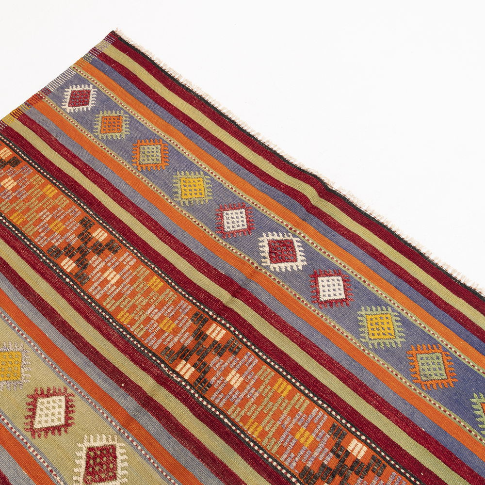 Oriental Kilim Anatolian Handmade Wool On Wool 170 X 330 Cm - 5' 7'' X 10' 10'' Orange C011 ER12