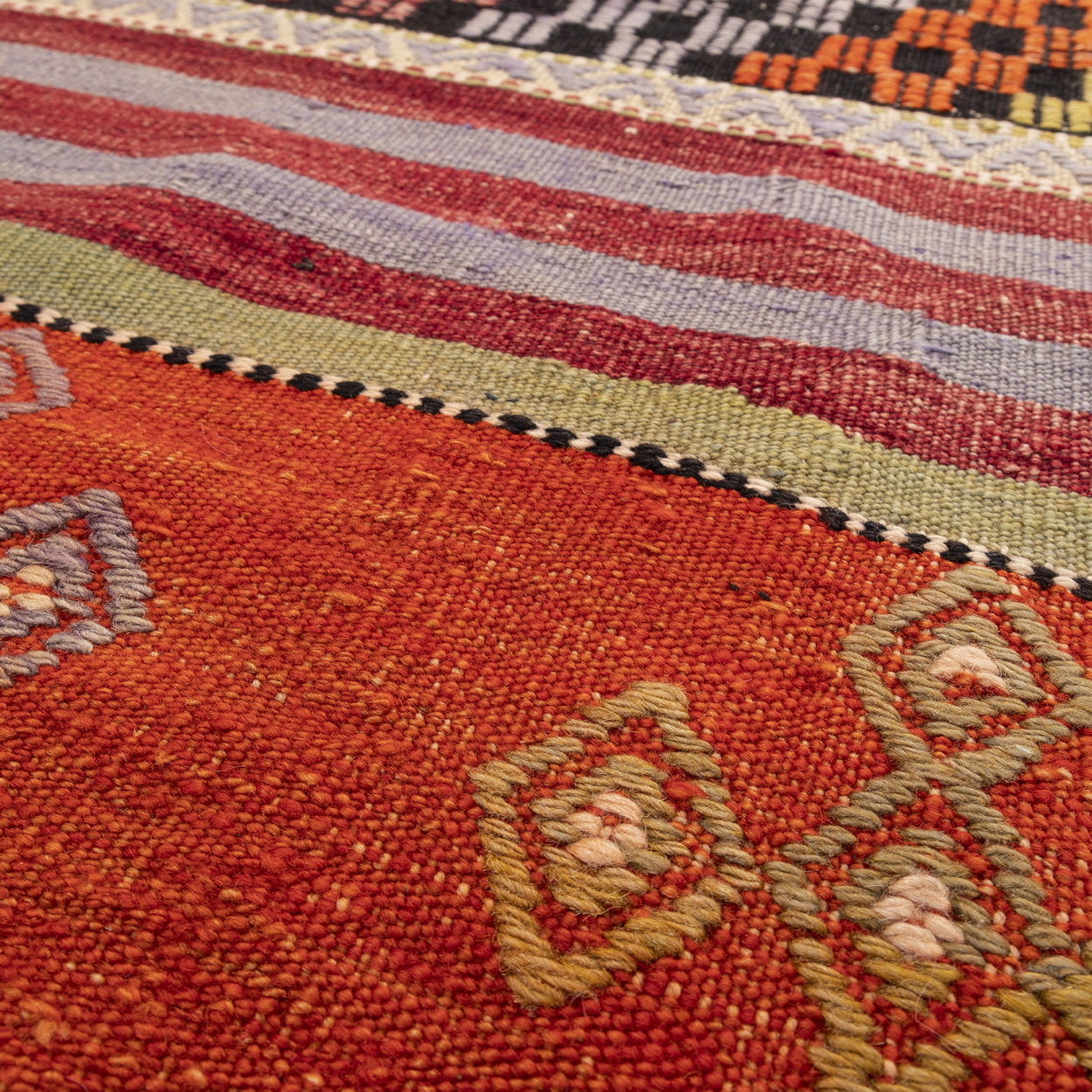 Oriental Kilim Anatolian Handmade Wool On Wool 183 X 267 Cm - 6' 1'' X 8' 10'' Orange C011 ER12