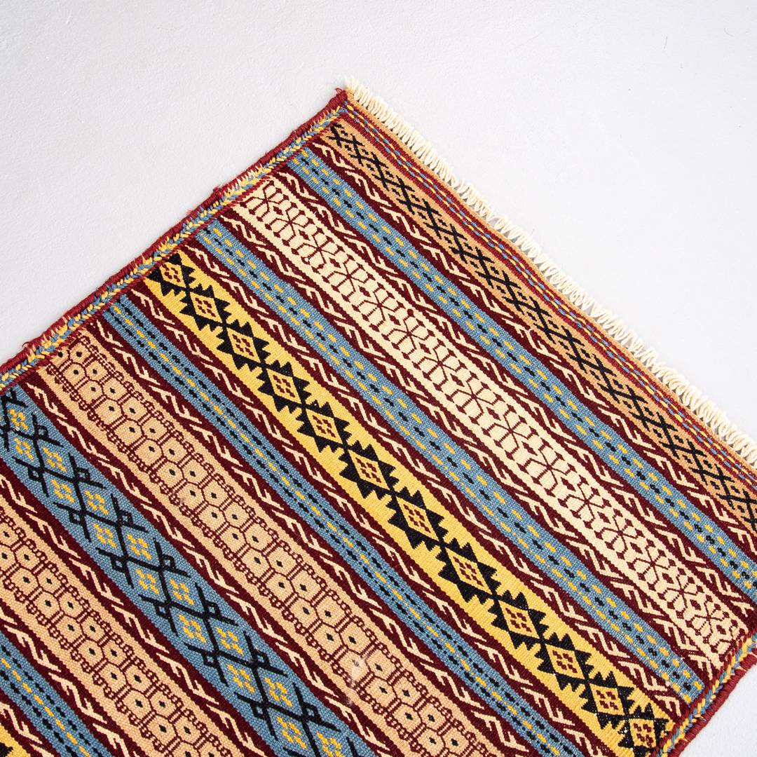 Oriental Kilim Anatolian Handmade Wool On Wool 71 X 99 Cm - 2' 4'' X 3' 3'' Multicolor C016 ER01