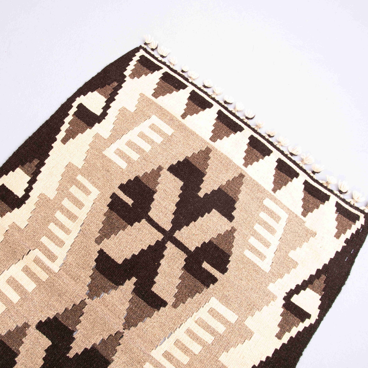 Oriental Kilim Anatolian Handmade Wool On Wool 77 X 137 Cm - 2' 7'' X 4' 6'' Sand C007 ER01