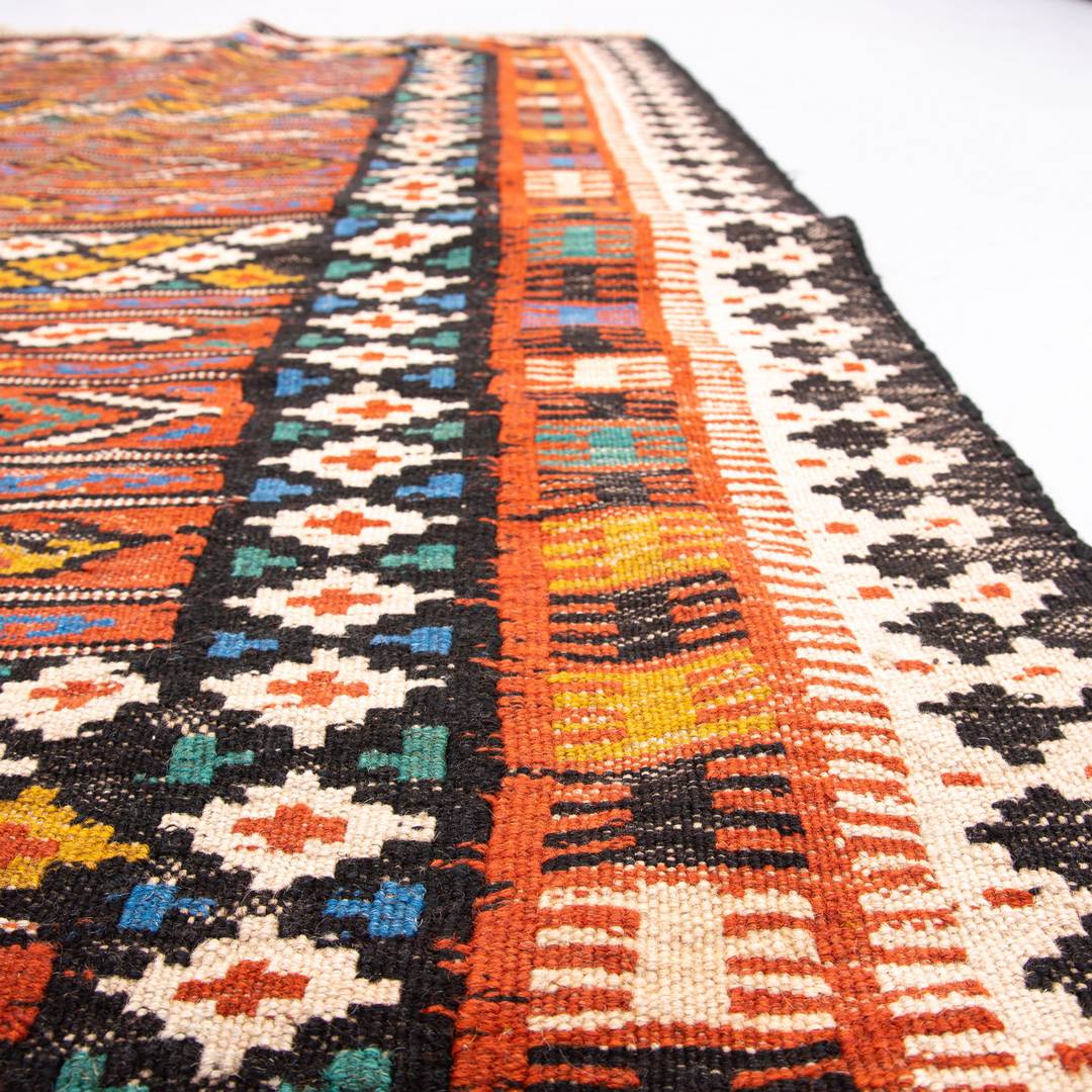 Oriental Kilim Anatolian Handmade Wool On Wool 97 X 152 Cm - 3' 3'' X 5' Multicolor C016 ER01