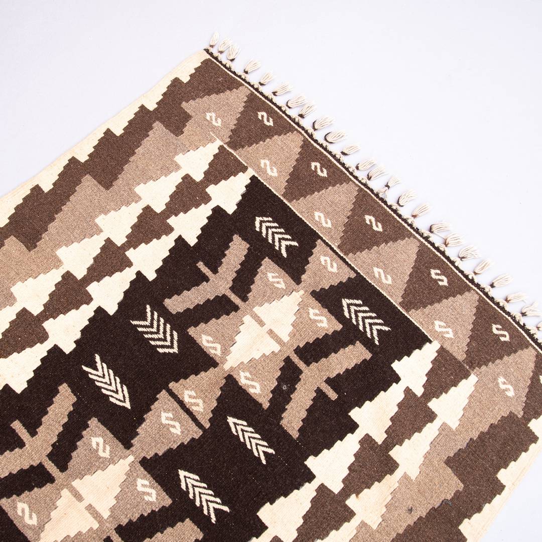 Oriental Kilim Anatolian Handmade Wool On Wool 116 X 170 Cm - 3' 10'' X 5' 7'' Brown C005 ER01