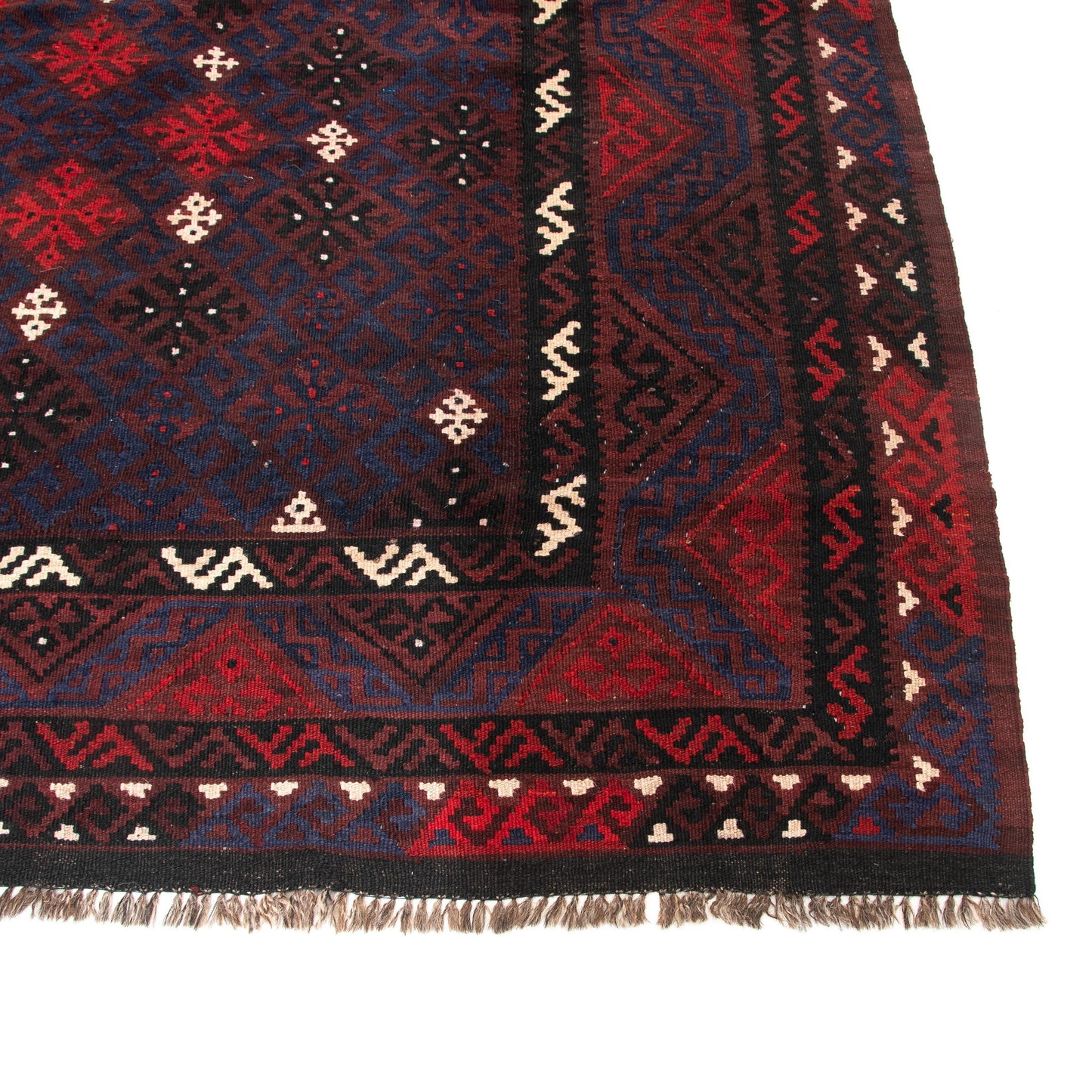Oriental Kilim Anatolian Handmade Wool On Wool 229 X 330 Cm - 7' 6" X 10' 10" Red C014 ER34