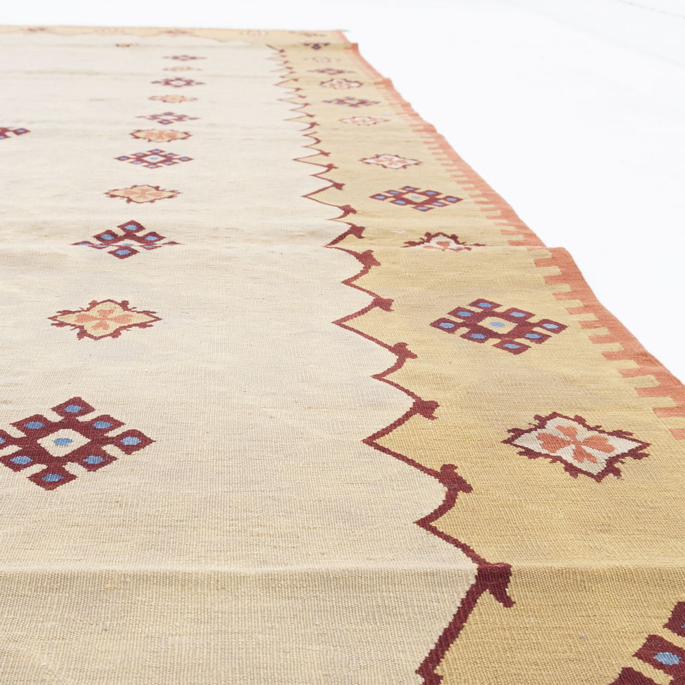 Kilim oriental de Anatolia, hecho a mano, de lana sobre lana, 253 x 333 cm, 8' 4'' x 11', piedra C009 ER23