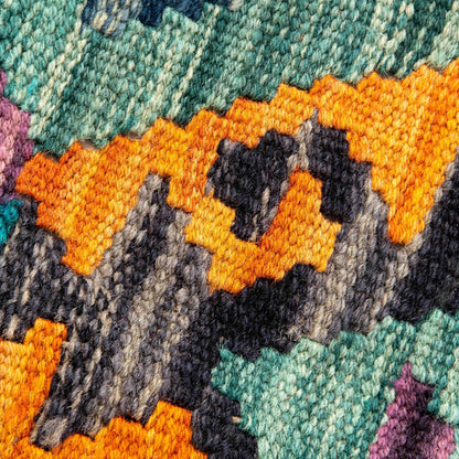Oriental Kilim Anatolian Handmade Wool On Wool 302 X 392 Cm - 9' 11'' X 12' 10'' Green C003