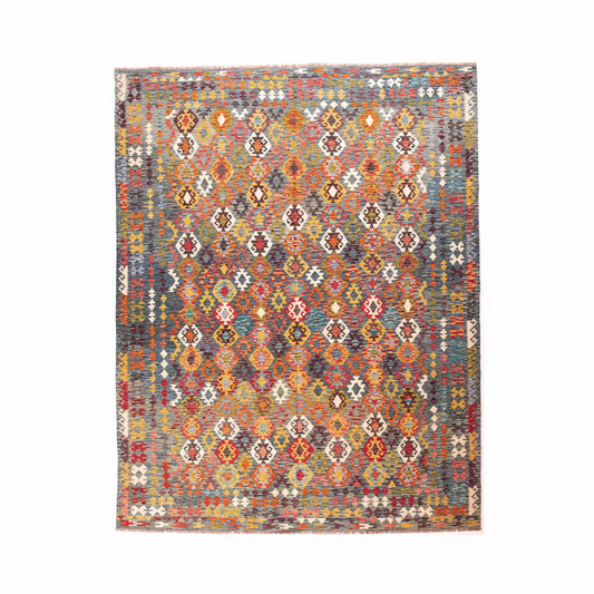 Oriental Kilim Anatolian Handmade Wool On Wool 316 X 385 Cm - 10' 4'' X 13' 0'' Orange C011
