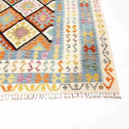 Oriental Kilim Anatolian Handmade Wool On Wool 318 X 392 Cm - 10' 5'' X 12' 10'' Sand C007