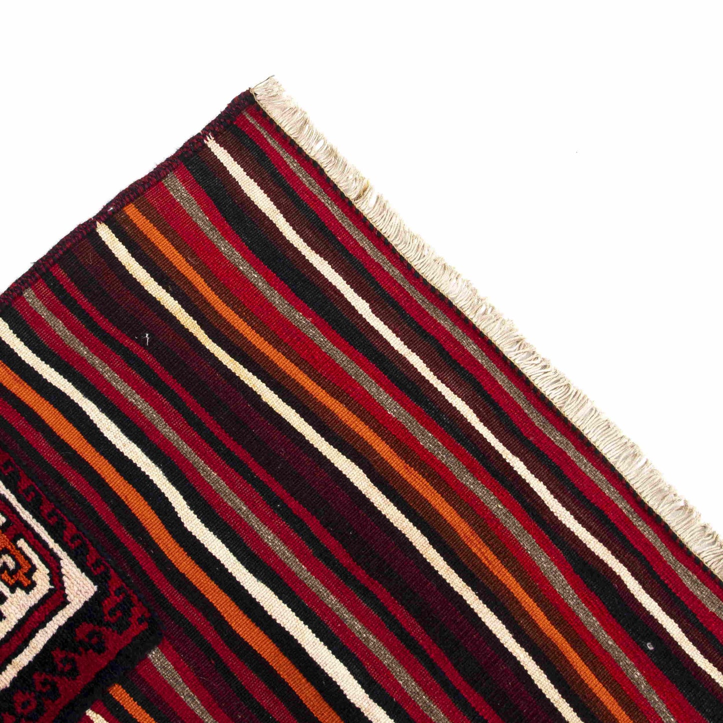 Oriental Kilim Bahtiyari Handmade Wool On Cotton 117 X 227 Cm - 3' 11'' X 7' 6'' burgundy C021 ER01