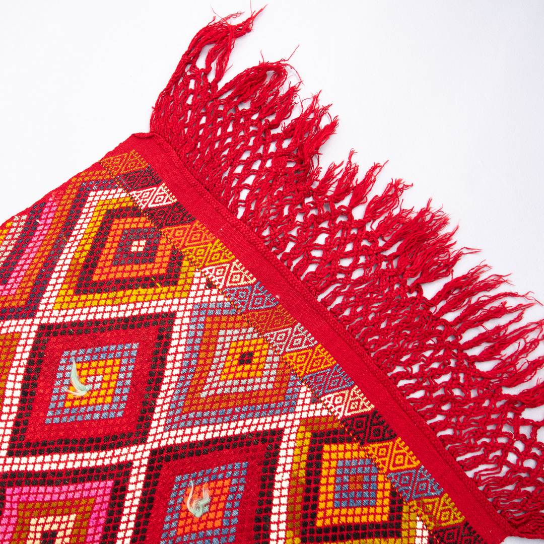 Oriental Kilim Cicim Handmade Wool On Wool 95 X 136 Cm - 3' 2'' X 4' 6'' Red C014 ER01