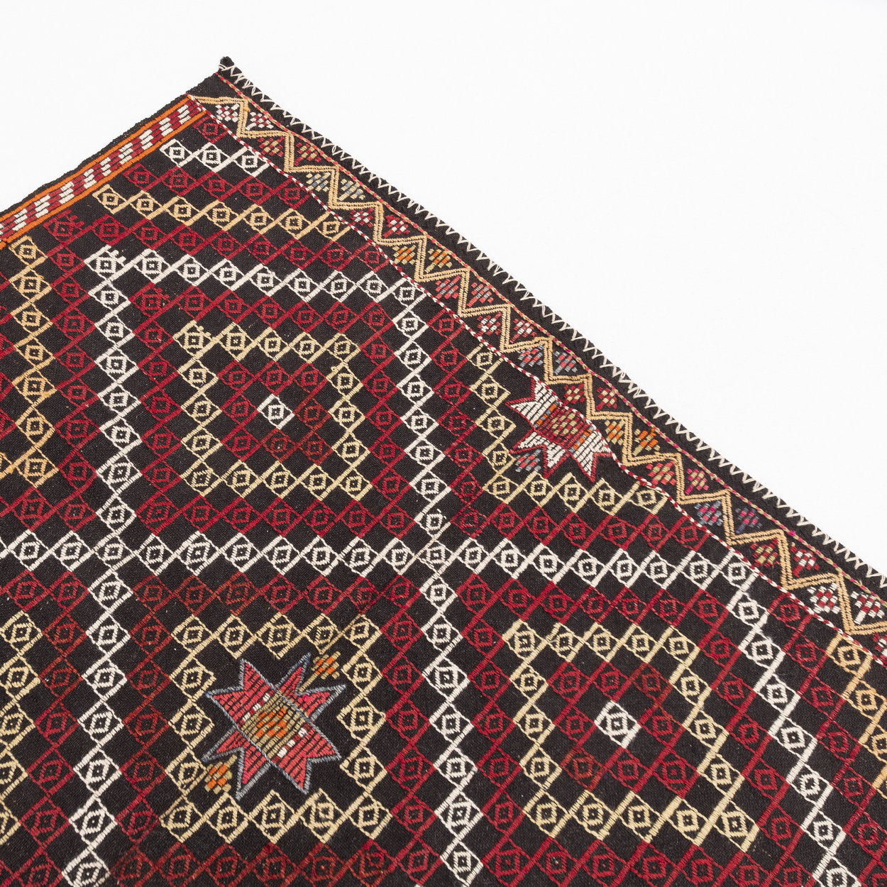 Oriental Kilim Cicim Handmade Wool On Wool 165 X 290 Cm - 5' 5'' X 9' 7'' Multicolor C016 ER12