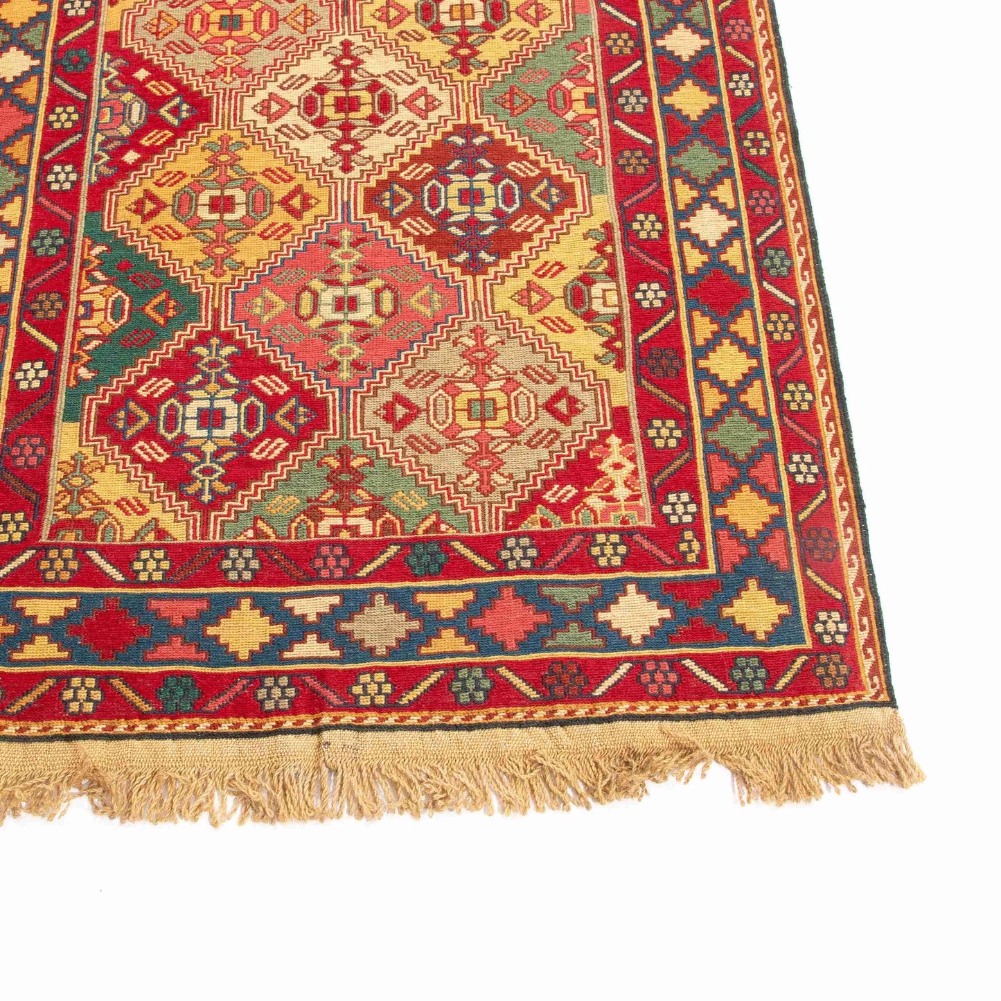Oriental Kilim Rahrah Handmade Wool On Wool 79 X 194 Cm - 2' 7'' X 6' 4'' Red C014