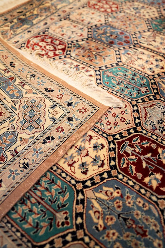 Oriental Rug Anatolian Hand Knotted Wool On Cotton 245 X 306 Cm - 8' 1'' X 10' 1'' Multicolor C016 ER23