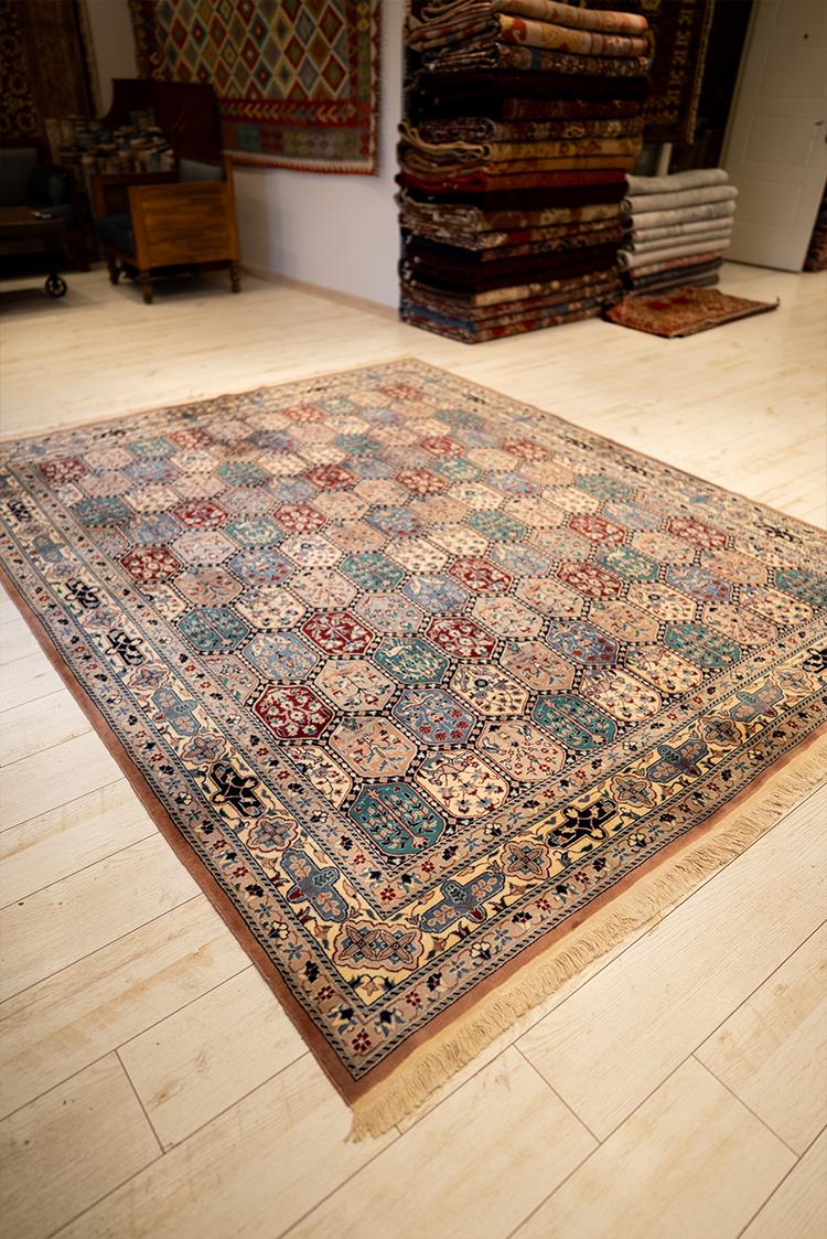 Oriental Rug Anatolian Hand Knotted Wool On Cotton 245 X 306 Cm - 8' 1'' X 10' 1'' Multicolor C016 ER23