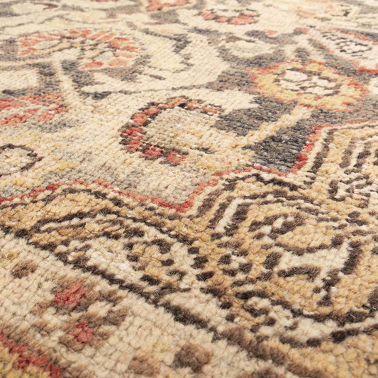 Oriental Rug Anatolian Hand Knotted Wool On Wool 136 X 205 Cm - 4' 6'' X 6' 9'' Sand C007 ER01