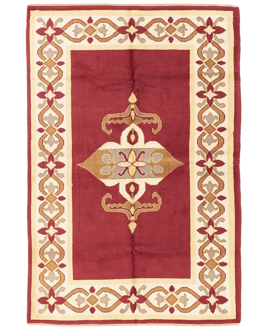 Oriental Rug Anatolian Hand Knotted Wool On Wool 164 X 251 Cm - 5' 5'' X 8' 3'' Red C014 ER12