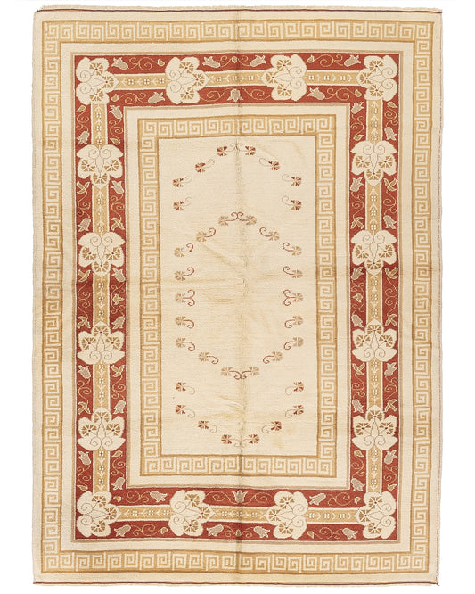 Oriental Rug Anatolian Hand Knotted Wool On Wool 170 X 240 Cm - 5' 7'' X 7' 11'' Sand C007 ER12