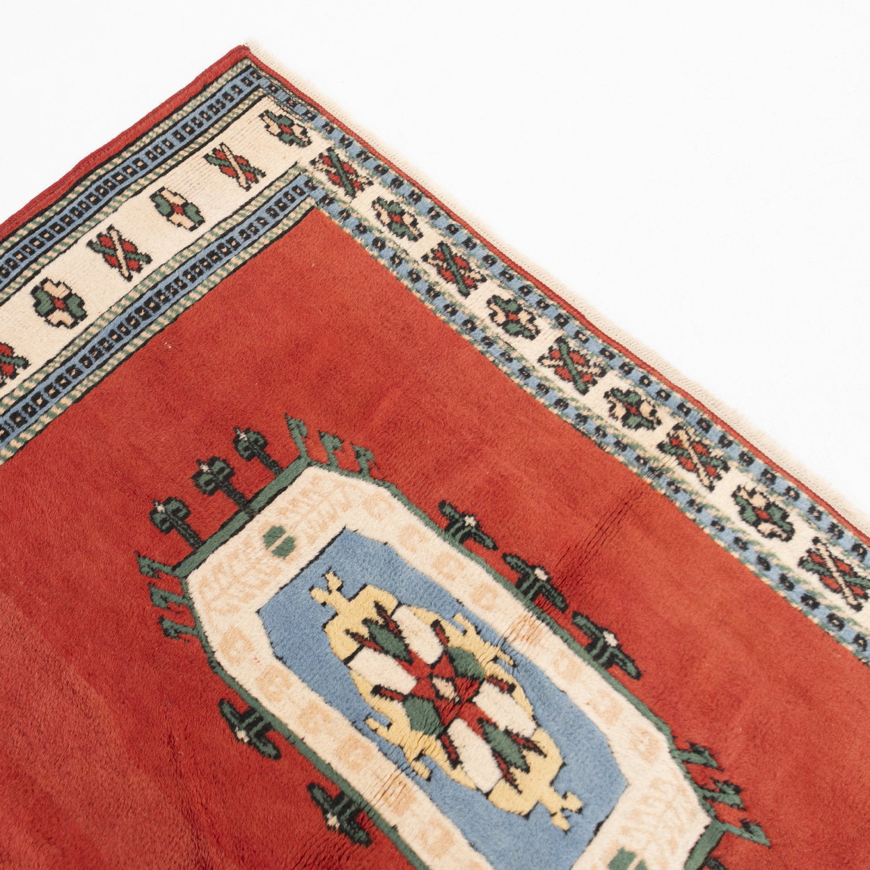 Oriental Rug Anatolian Hand Knotted Wool On Wool 172 X 286 Cm - 5' 8'' X 9' 5'' Red C014 ER12