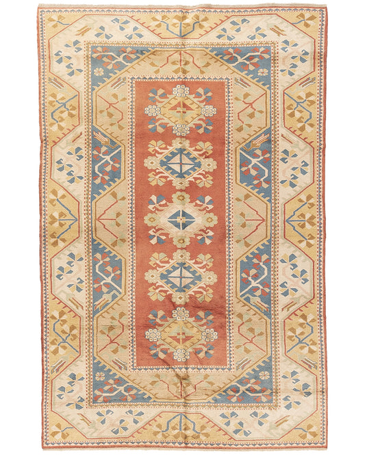 Oriental Rug Anatolian Hand Knotted Wool On Wool 200 X 305 Cm - 6' 7'' X 10' 1'' Multicolor C016 ER23