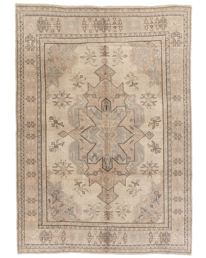 Oriental Rug Anatolian Hand Knotted Wool On Wool 232 X 320 Cm - 7' 8'' X 10' 6'' Sand C007 ER23