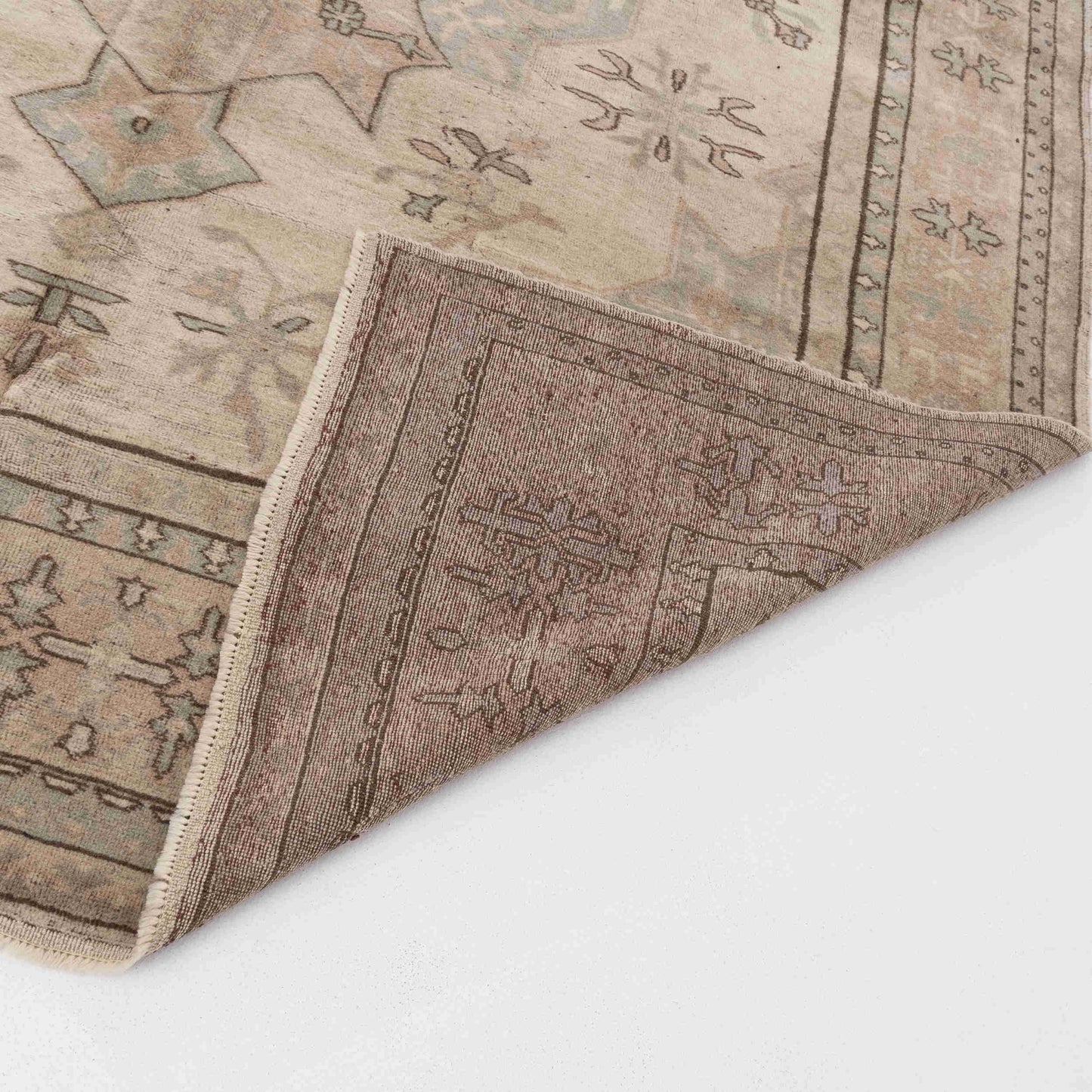 Oriental Rug Anatolian Hand Knotted Wool On Wool 232 X 320 Cm - 7' 8'' X 10' 6'' Sand C007 ER23