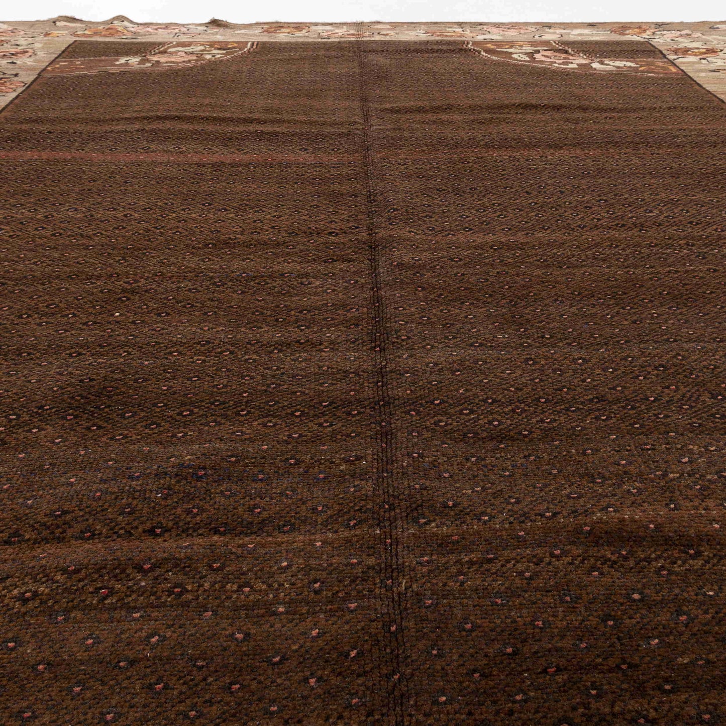 Oriental Rug Anatolian Hand Knotted Wool On Wool 260 X 308 Cm - 8' 7'' X 10' 2'' Brown C005 ER23