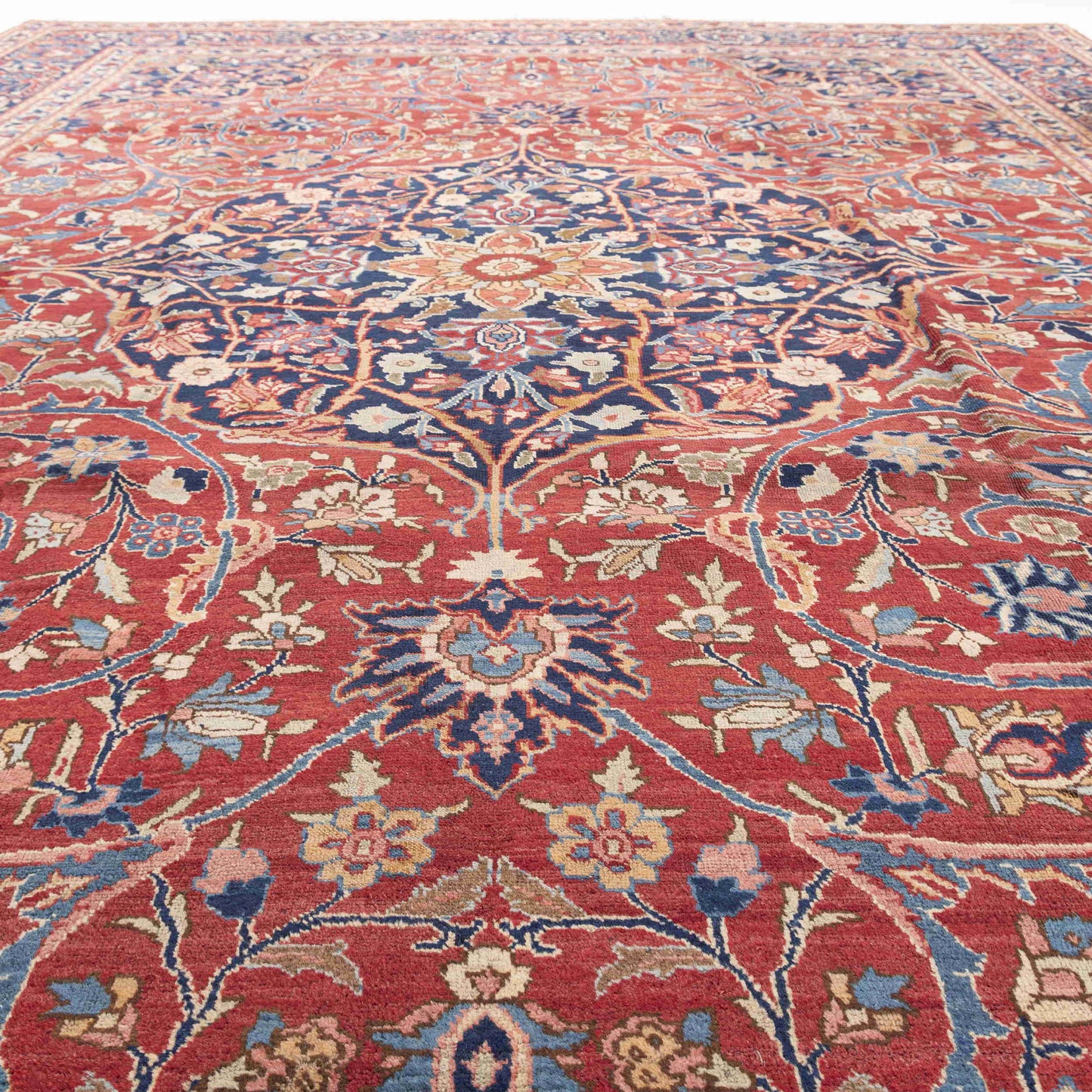 Oriental Rug Anatolian Hand Knotted Wool On Wool 302 X 404 Cm - 9' 11'' X 13' 4'' Red C014 ER34