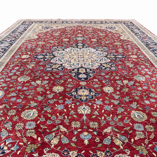 Oriental Rug Anatolian Handmade Pure Silk - 197 X 291 Cm - 6' 6'' X 9' 7'' Red C014 ER23