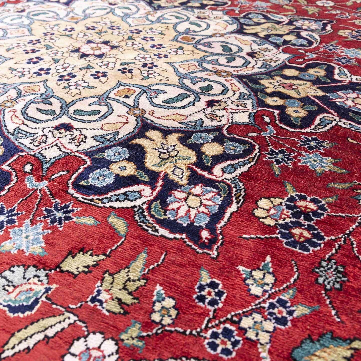 Oriental Rug Anatolian Handmade Pure Silk - 197 X 291 Cm - 6' 6'' X 9' 7'' Red C014 ER23