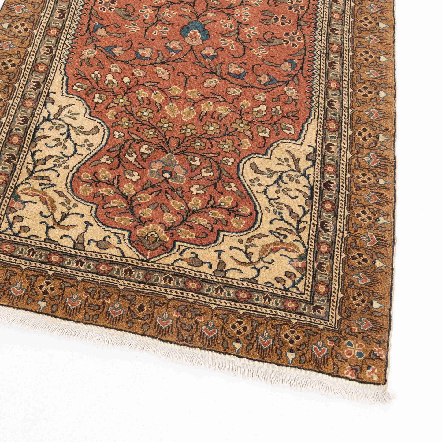 Oriental Rug Anatolian Handmade Wool On Cotton 102 X 188 Cm - 3' 5'' X 6' 3'' Orange C011 ER01