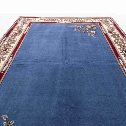 Oriental Rug Anatolian Handmade Wool On Cotton 118 X 180 Cm - 3' 11'' X 5' 11'' Blue C010 ER01