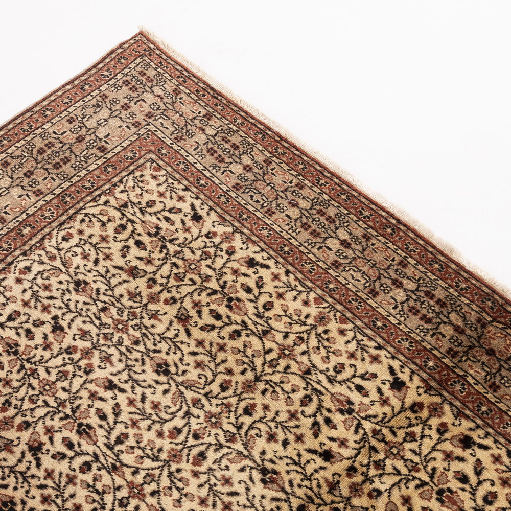 Oriental Rug Anatolian Handmade Wool On Cotton 200 X 295 Cm 6' 7'' X 9' 9'' Brown C005 ER23