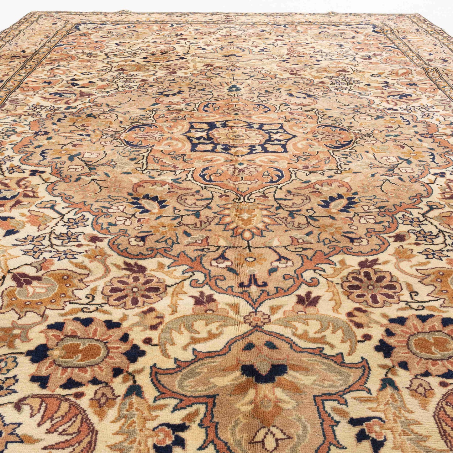 Oriental Rug Anatolian Handmade Wool On Cotton 201 X 296 Cm - 6' 8'' X 9' 9'' Stone C009 ER23
