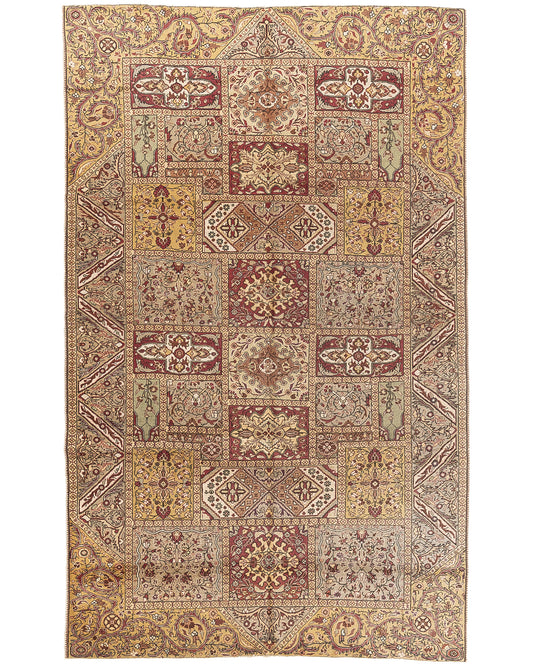 Oriental Rug Anatolian Handmade Wool On Cotton 202 X 320 Cm - 6' 8'' X 10' 6'' Yellow C006 ER23