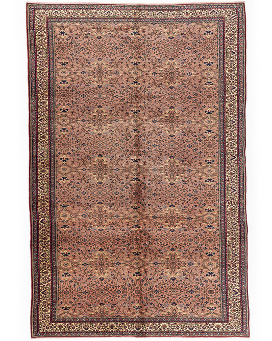 Oriental Rug Anatolian Handmade Wool On Cotton 205 X 295 Cm - 6' 9'' X 9' 9'' Stone C009 ER23