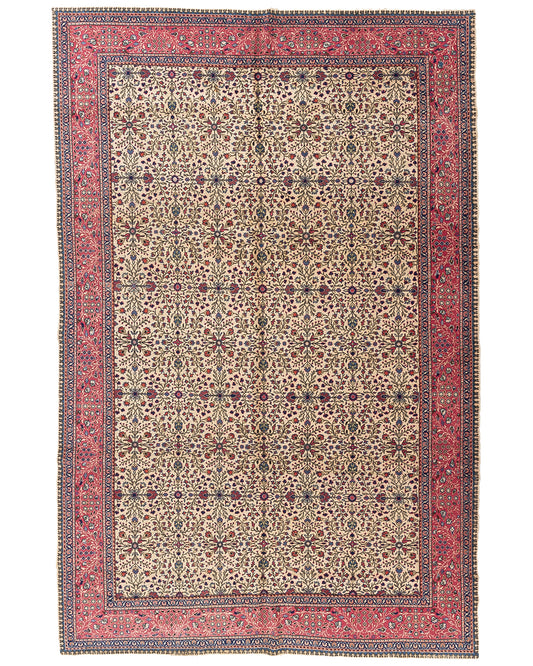 Oriental Rug Anatolian Handmade Wool On Cotton 225 X 340 Cm - 7' 5'' X 11' 2'' Pink C004 ER23