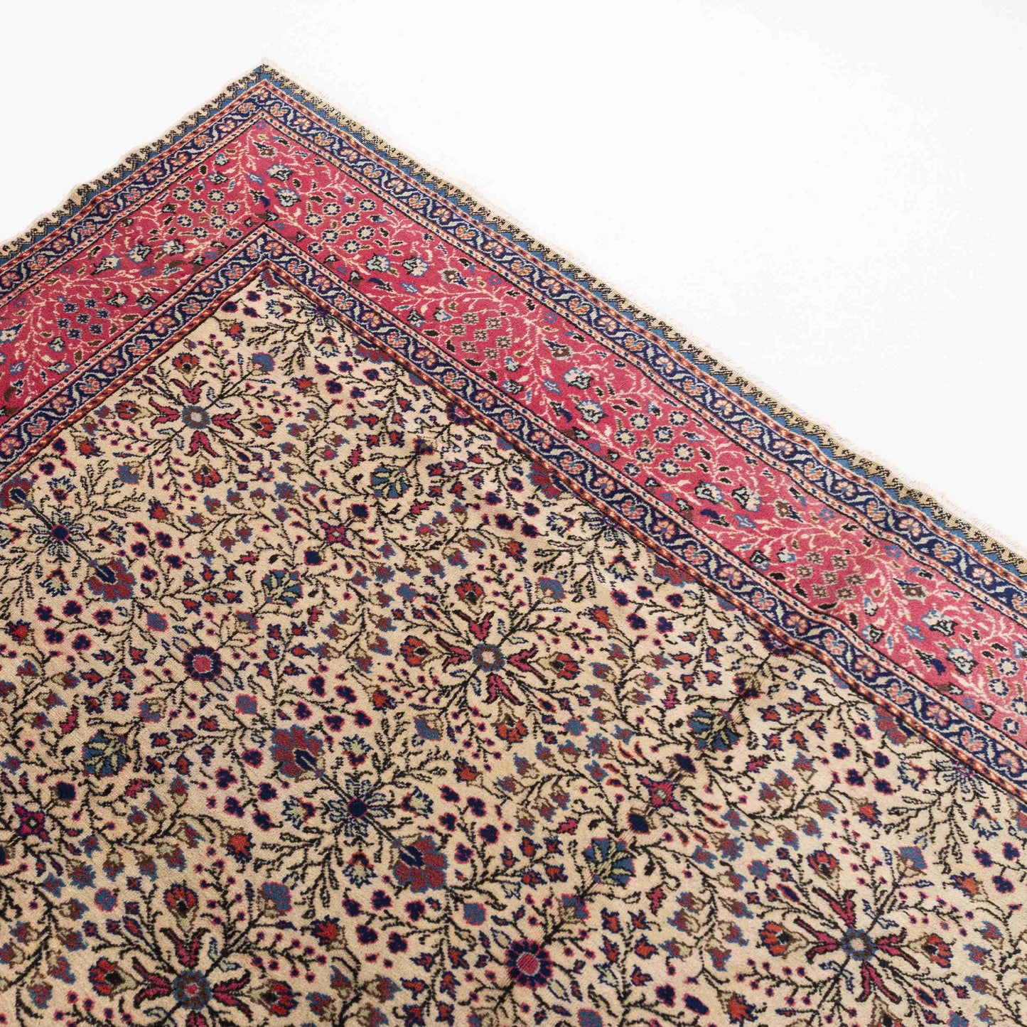 Oriental Rug Anatolian Handmade Wool On Cotton 225 X 340 Cm - 7' 5'' X 11' 2'' Pink C004 ER23