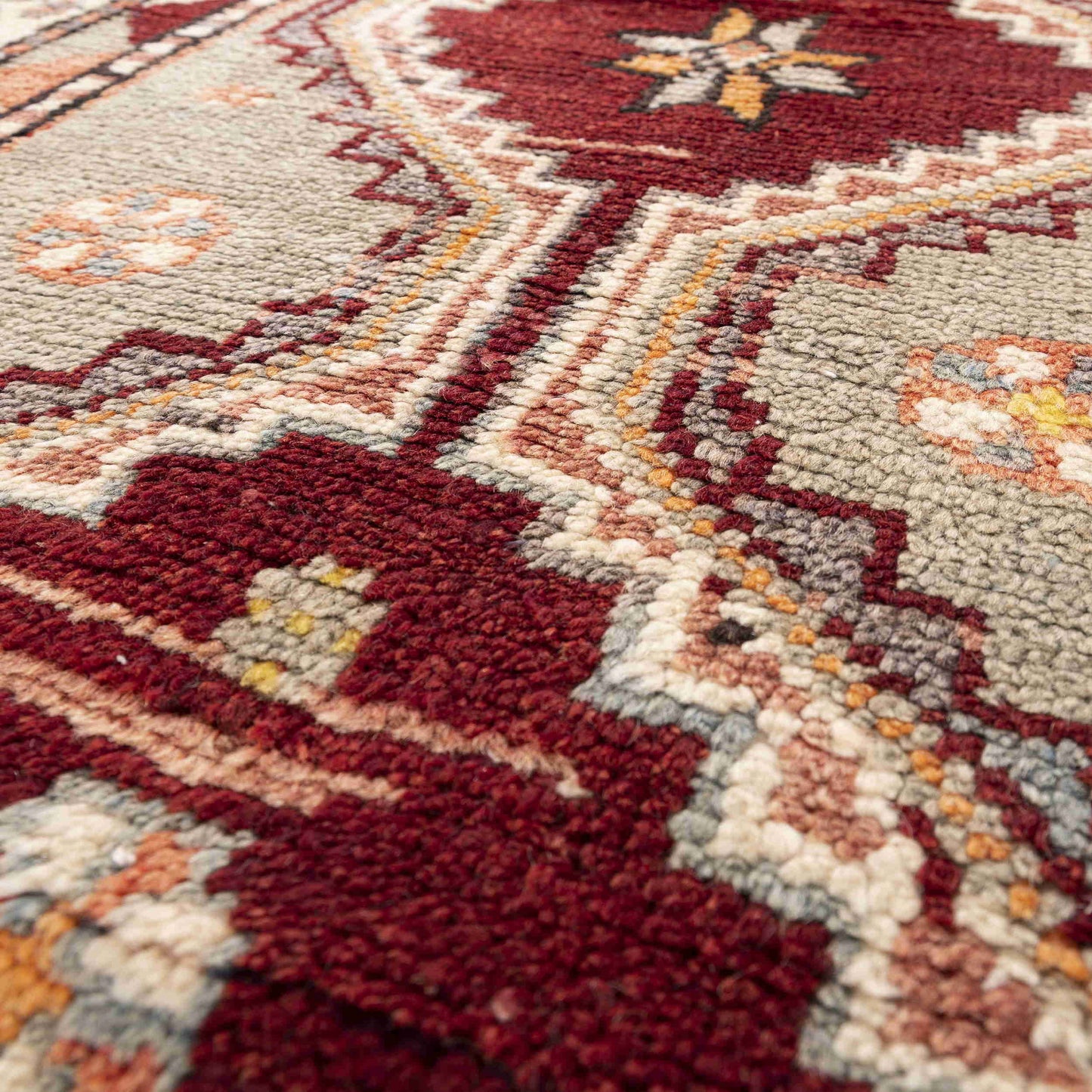 Oriental Rug Anatolian Handmade Wool On Cotton 85 X 164 Cm - 2' 10'' X 5' 5'' Sand C007 ER01