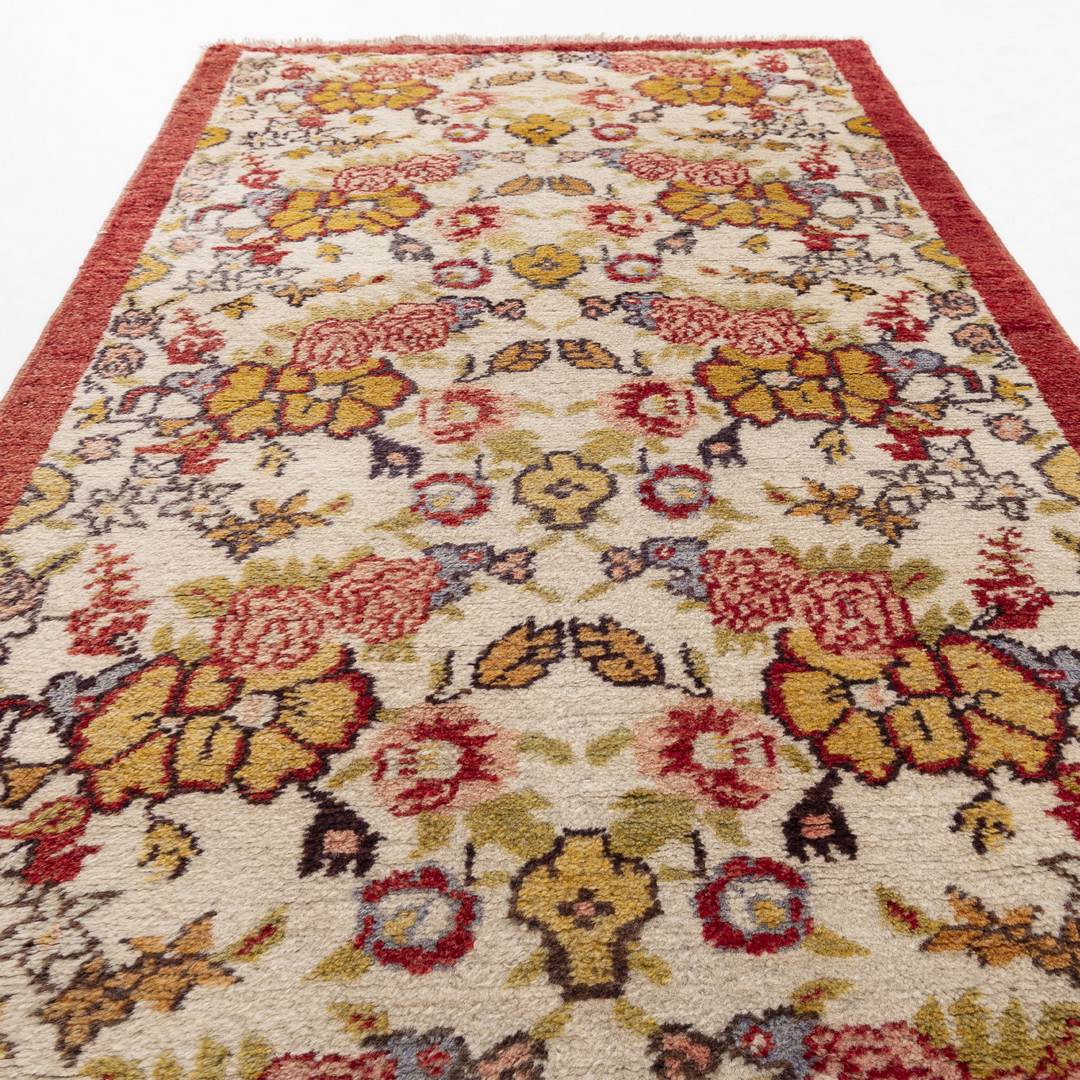 Oriental Rug Anatolian Handmade Wool On Cotton 97 X 192 Cm - 3' 3'' X 6' 4'' Red C014 ER01