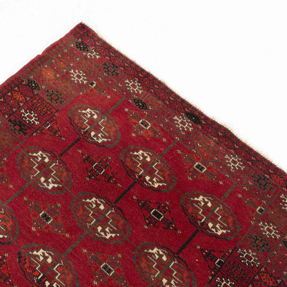 Oriental Rug Anatolian Handmade Wool On Wool 110 X 158 Cm - 3' 8'' X 5' 3'' Burgundy C021 ER01