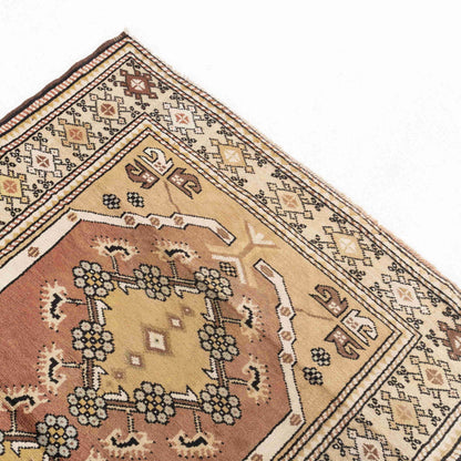 Oriental Rug Anatolian Handmade Wool On Wool 114 X 195 Cm - 3' 9'' X 6' 5'' Sand C007 ER01
