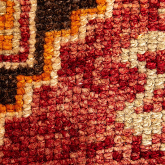 Oriental Rug Anatolian Handwoven Wool On Wool 121 x 246 Cm - 4' x 8' 1'' Orange C011 ER12
