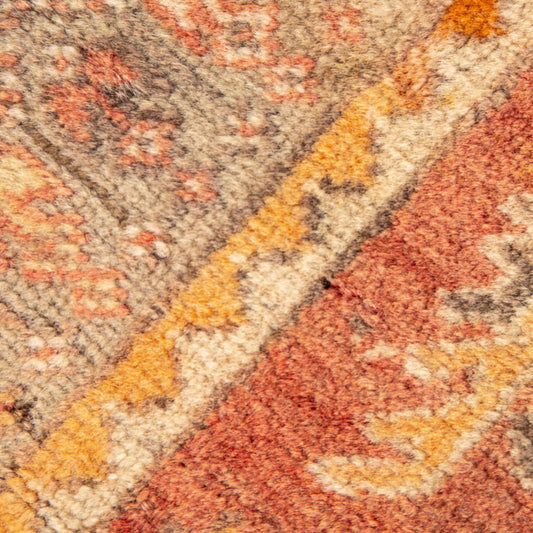 Oriental Rug Anatolian Handwoven Wool On Wool 124 x 186 Cm - 4' 1'' x 6' 2'' Orange C011 ER01