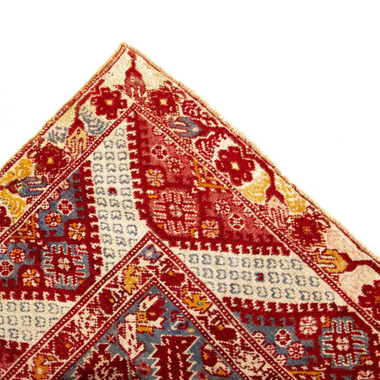 Oriental Rug Anatolian Handwoven Wool On Wool 127 x 181 Cm - 4' 2'' x 6' Red C014 ER01