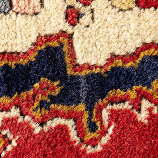 Oriental Rug Anatolian Handwoven Wool On Wool 127 x 184 Cm - 4' 2'' x 6' 1'' Red C014 ER01