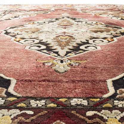 Oriental Rug Anatolian Handwoven Wool On Wool 137 x 195 Cm - 4' 6'' x 6' 5'' Red C014 ER01
