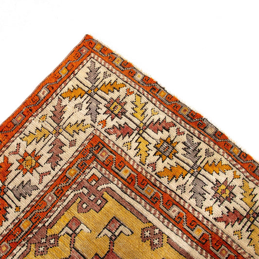 Oriental Rug Anatolian Handwoven Wool On Wool 147 x 196 Cm - 4' 10'' x 6' 6'' Red C014 ER12