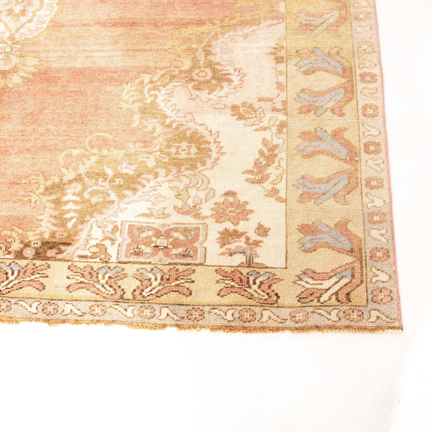 Oriental Rug Anatolian Handwoven Wool On Wool 205 x 317 Cm - 6' 9'' x 10' 5'' Orange C011 ER23
