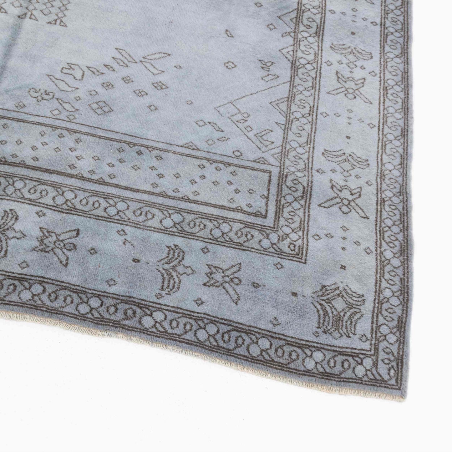 Oriental Rug Anatolian Handwoven Wool On Wool 205 X 330 Cm - 6' 9'' X 10' 10'' Grey C008 ER23